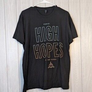 Panic At The Disco Black Graphic Band Tee High Hopes EUC SZ L